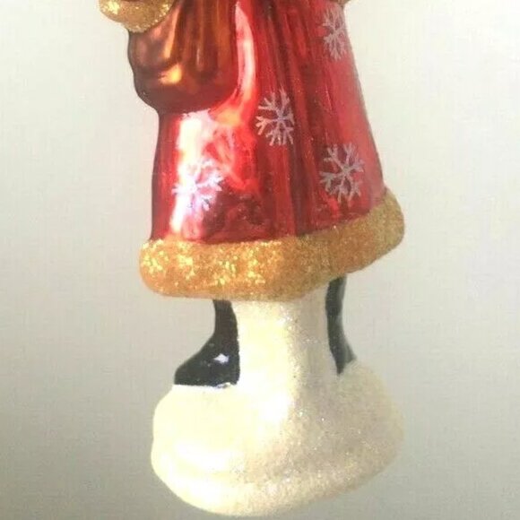 NEW! Authentic Christopher Radko Stylish SANTA MAGICIAN MAG Rare Glass Ornament - Picture 4 of 9